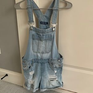 Blue spice blue overalls